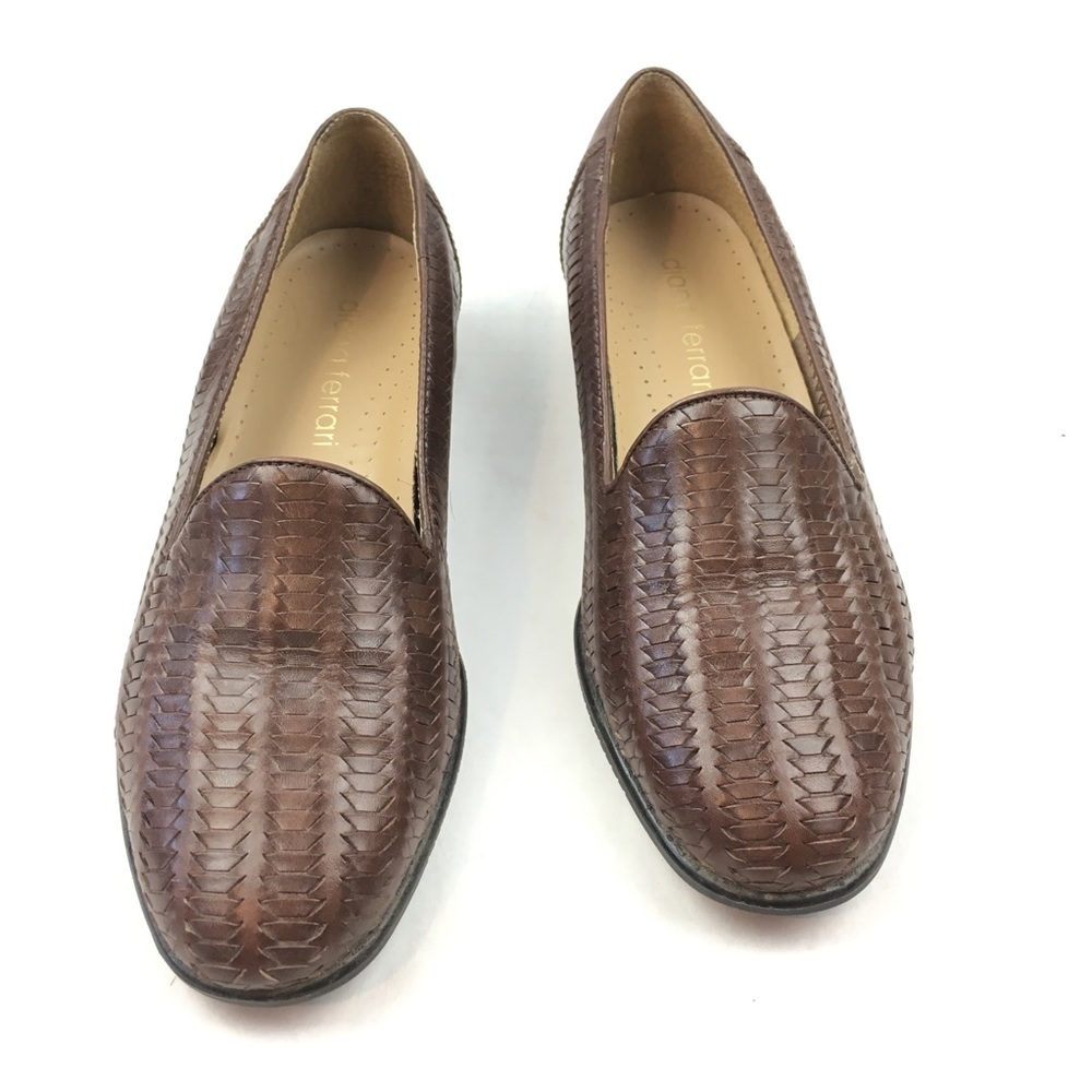 Diana Ferrari Mambo brown leather flats